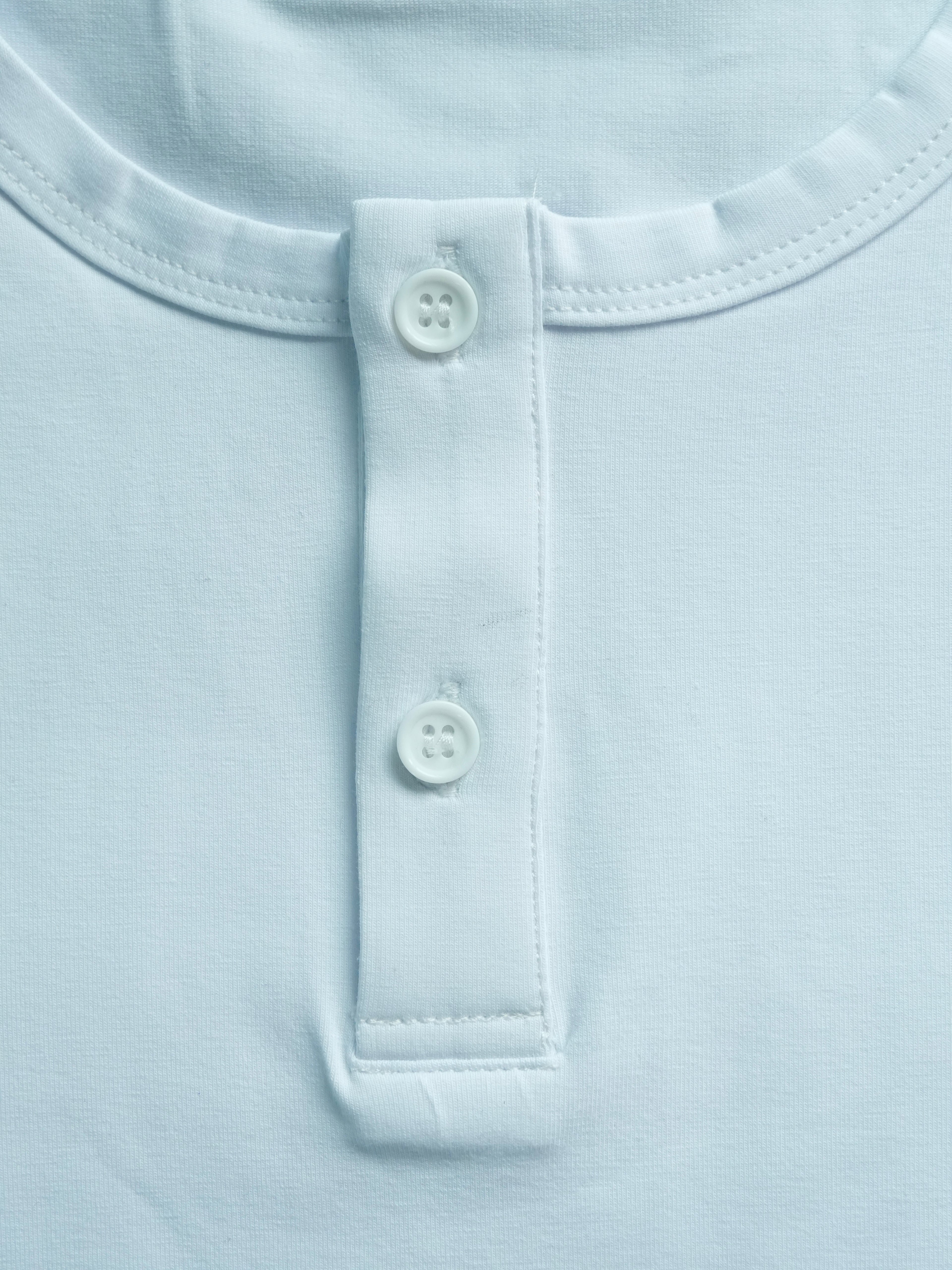 COMPACT HENLEY PURE WHITE