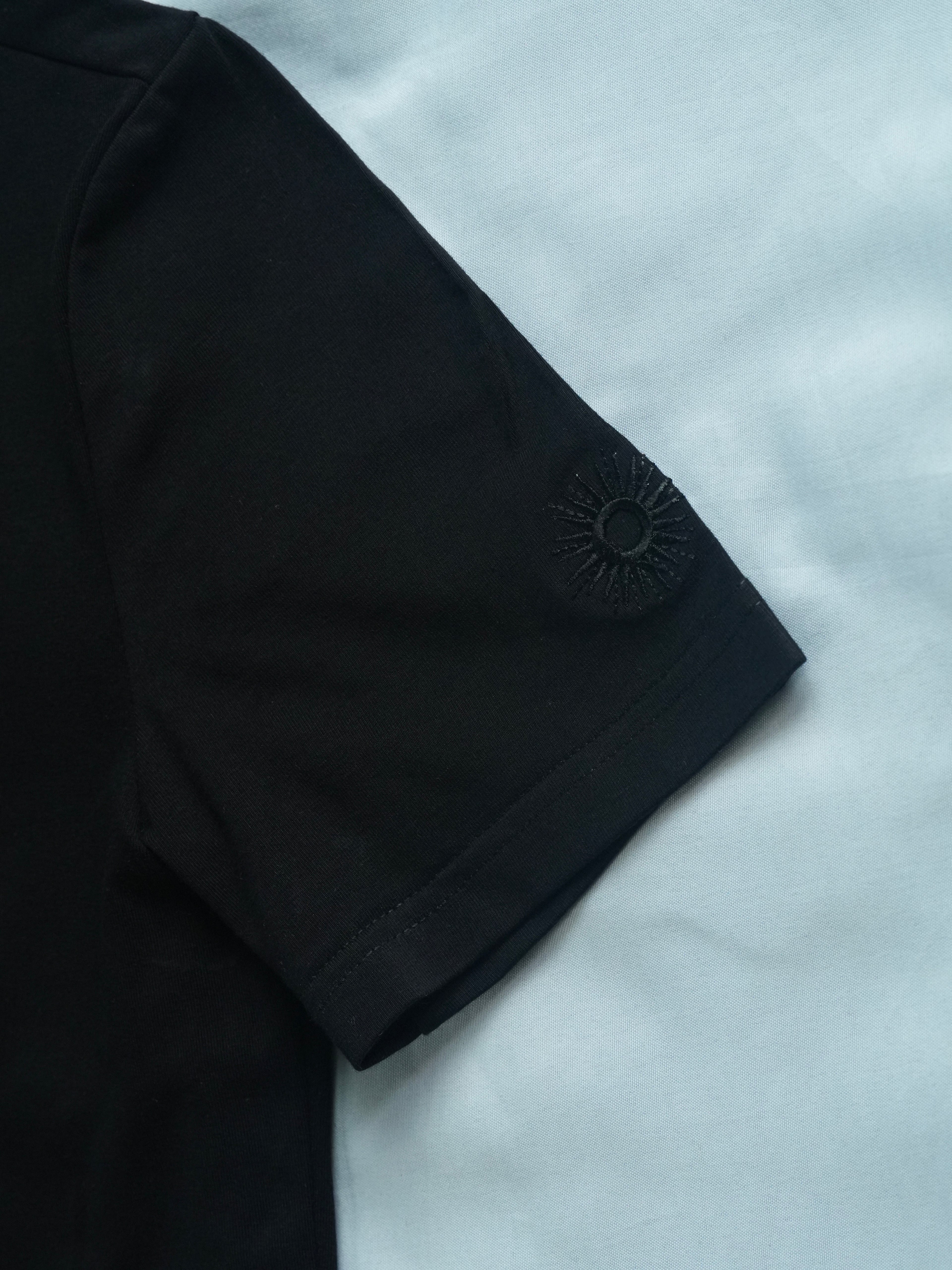 COMPACT HENLEY BLACK