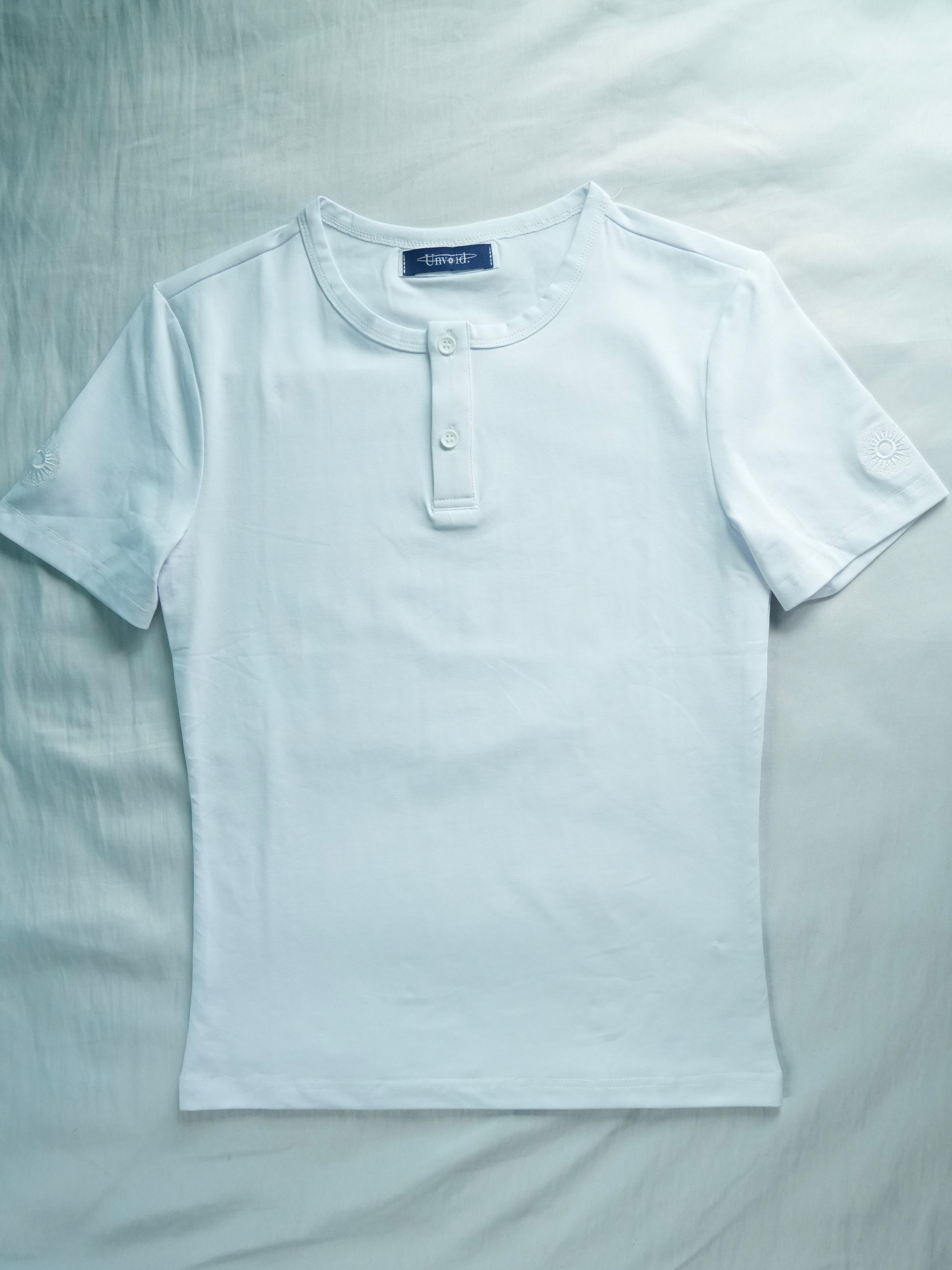 COMPACT HENLEY PURE WHITE