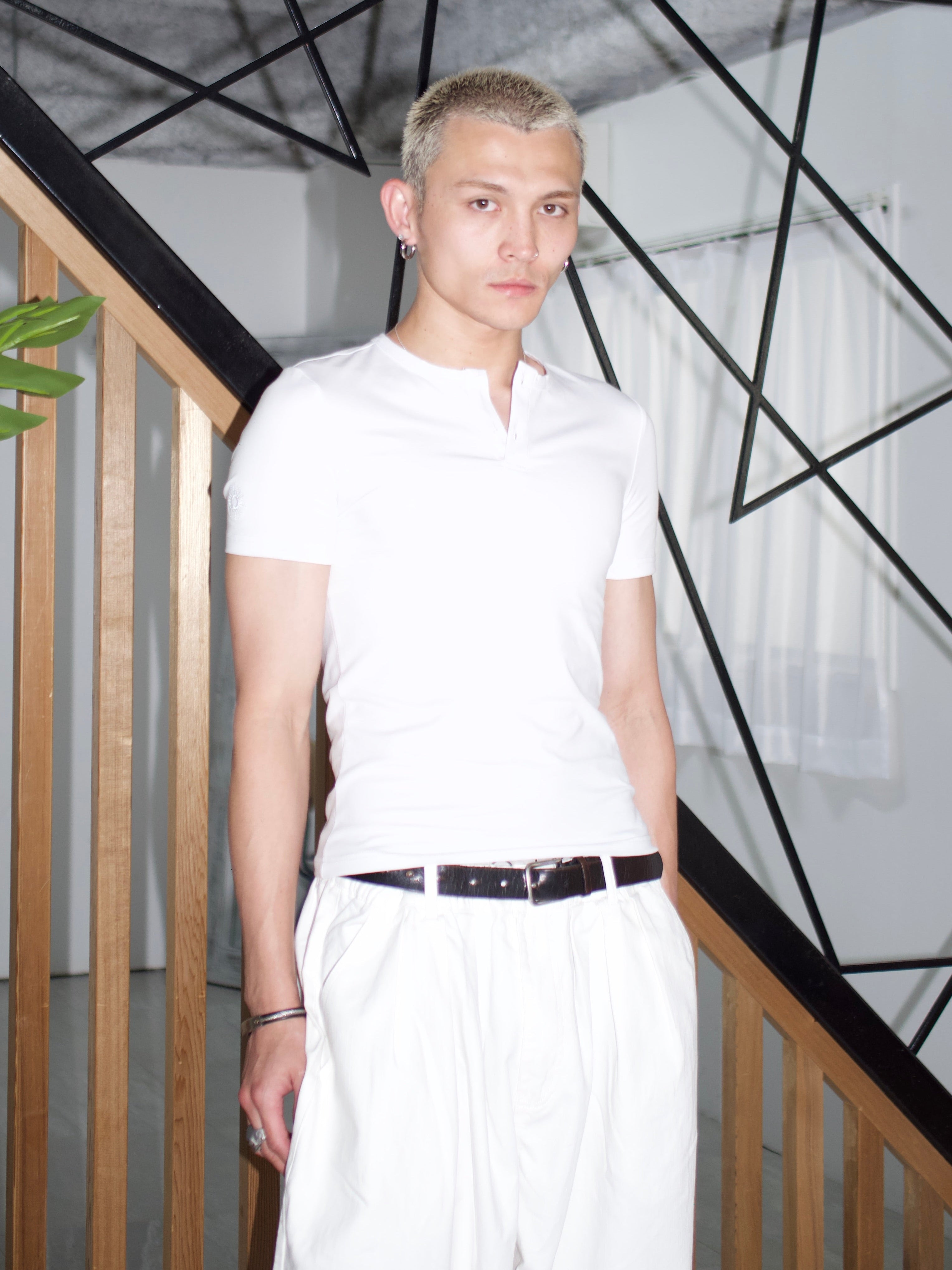 COMPACT HENLEY PURE WHITE